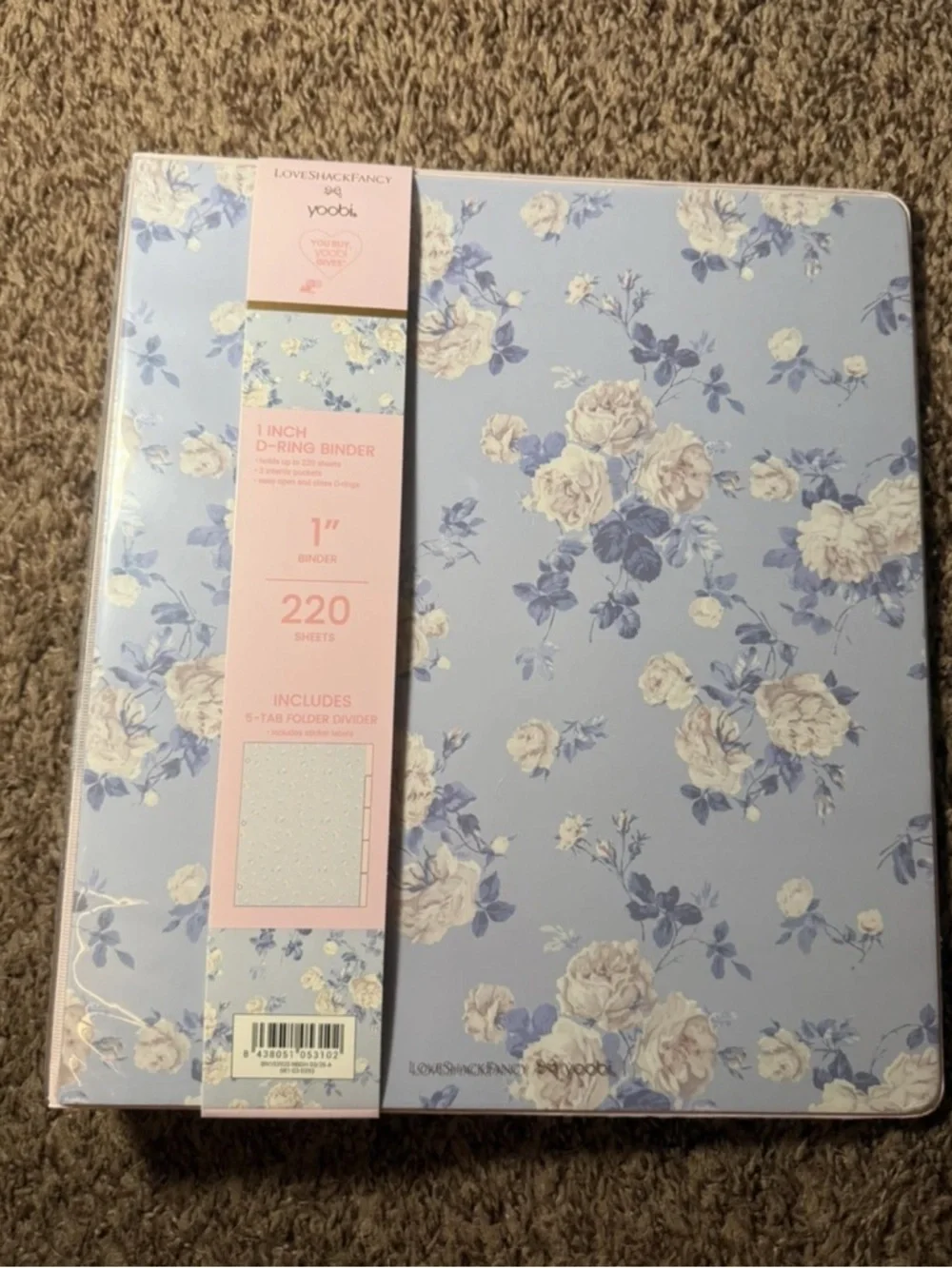 LoveShackFancy x Target Blue 1” Binder & 5 Tab Dividers